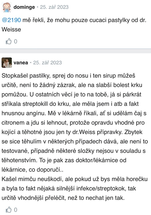 Bolest v krku v těhotenství zkušenosti Modrykonik