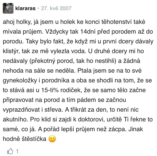 Průjem v těhotenství – zkušenosti Modrykonik