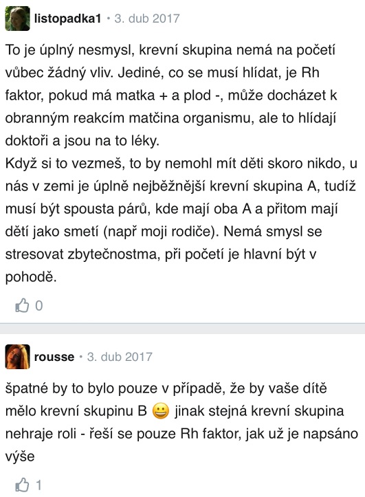 Jaké krevní skupiny se k sobě hodí? diskuse Modrykonik